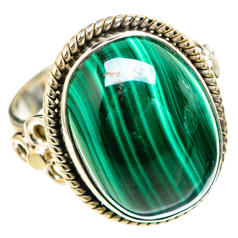 Malachite Rings handcrafted by Anasilvercos - RING128457 - Photo 2