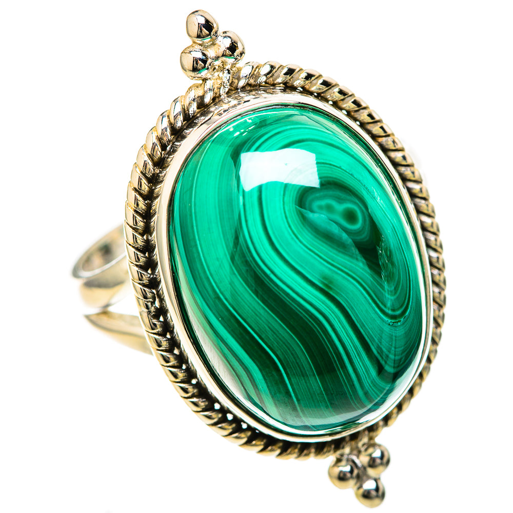 Malachite Rings handcrafted by Anasilvercos - RING128459 - Photo 2