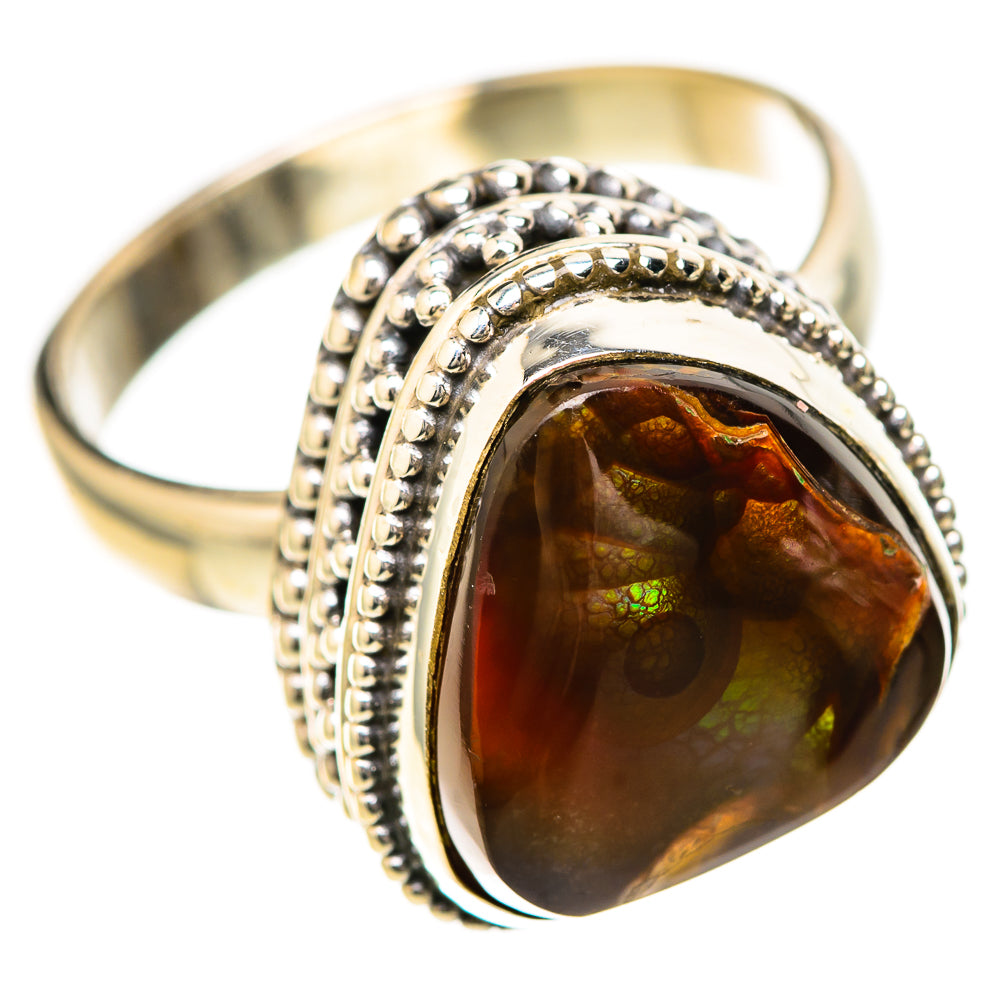 Mexican Fire Agate Rings handcrafted by Anasilvercos - RING128461 - Photo 2