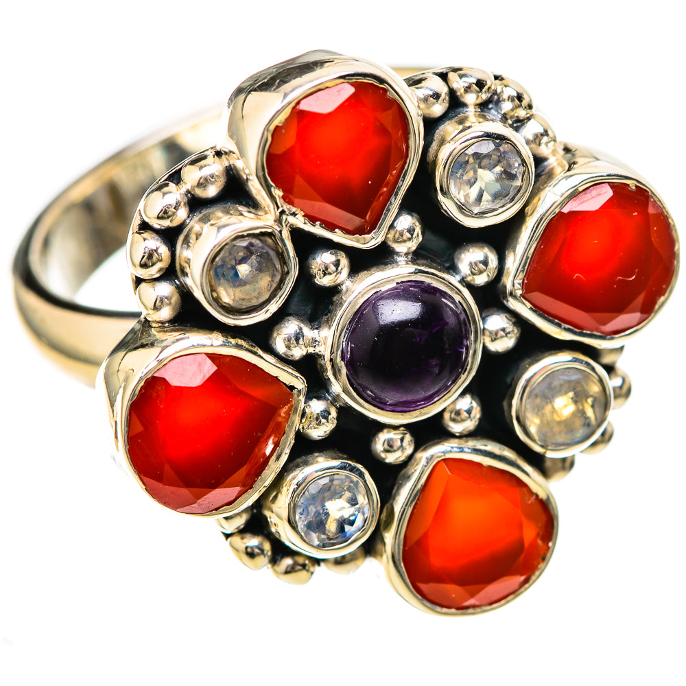 Red Onyx Rings handcrafted by Anasilvercos - RING128462 - Photo 2
