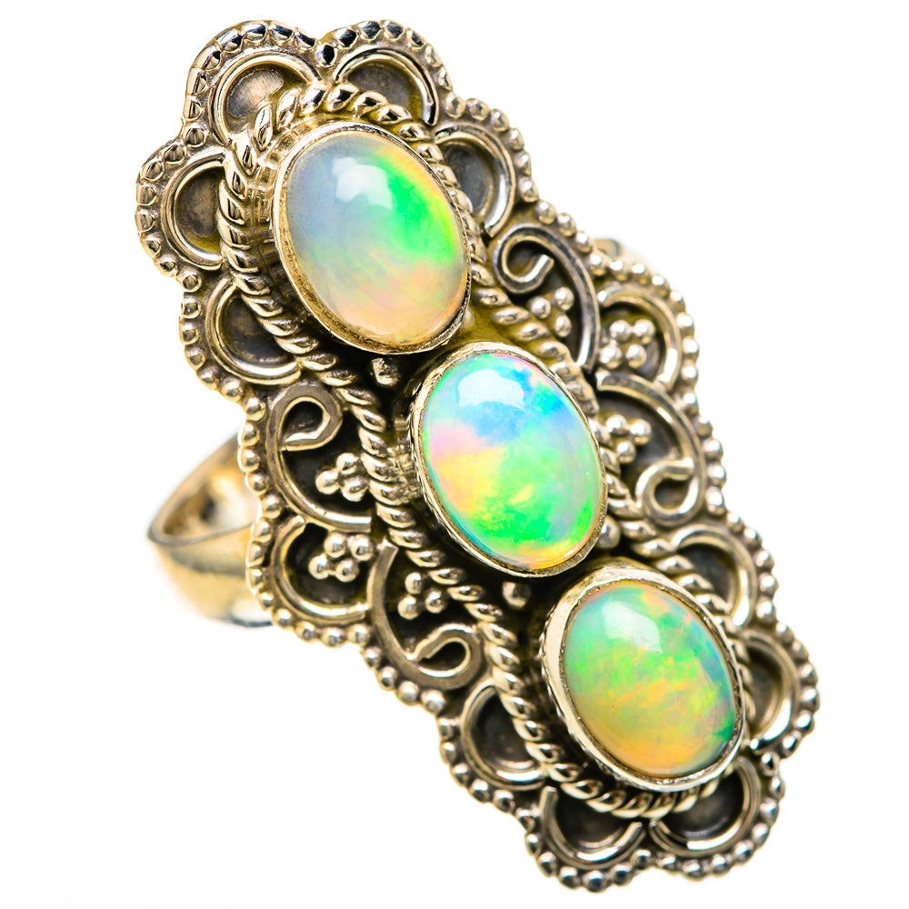 Ethiopian Opal Rings handcrafted by Anasilvercos - RING128472 - Photo 2