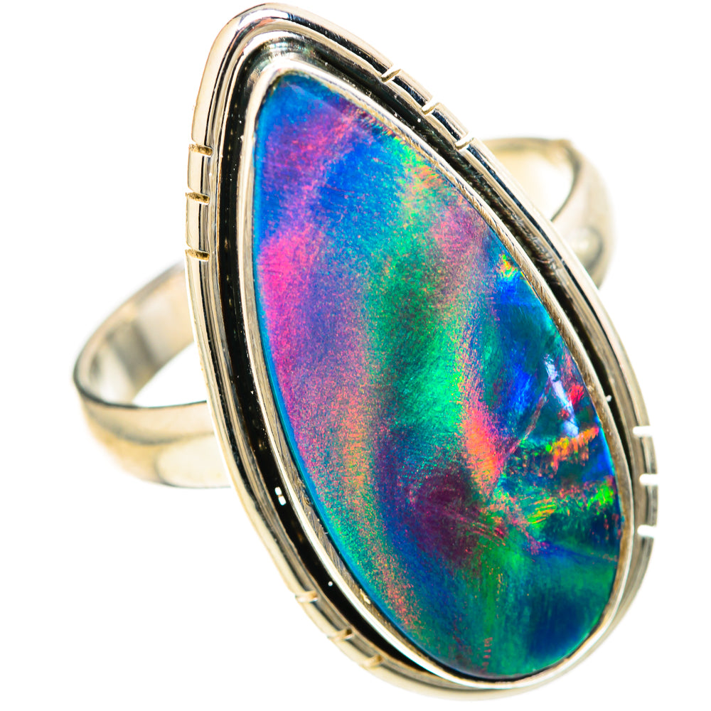 Aura Opal Rings handcrafted by Anasilvercos - RING128473 - Photo 2