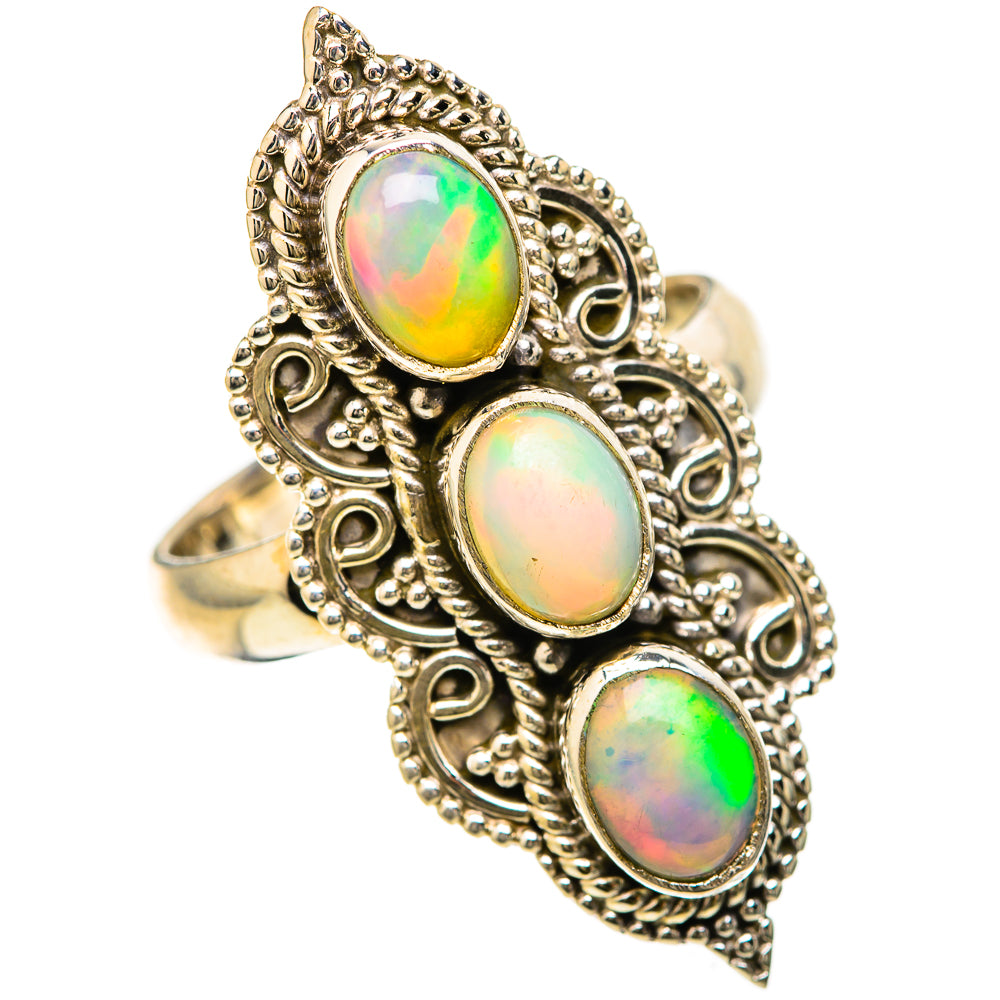 Ethiopian Opal Rings handcrafted by Anasilvercos - RING128474 - Photo 2