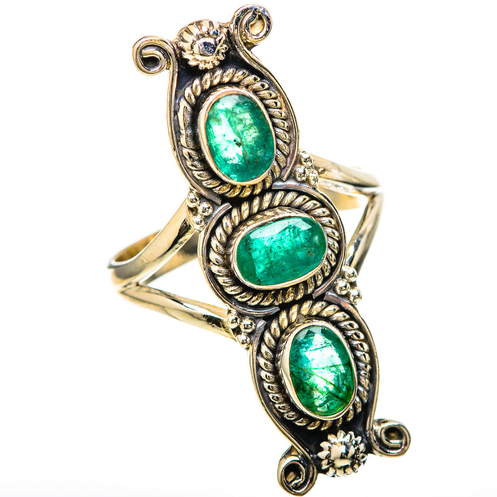 Zambian Emerald Rings handcrafted by Anasilvercos - RING128485 - Photo 2