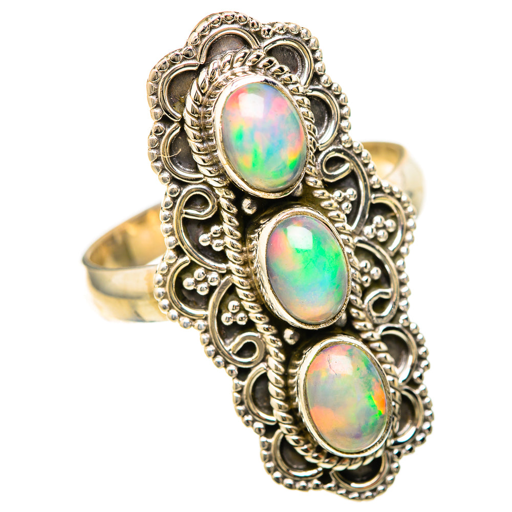 Ethiopian Opal Rings handcrafted by Anasilvercos - RING128498 - Photo 2