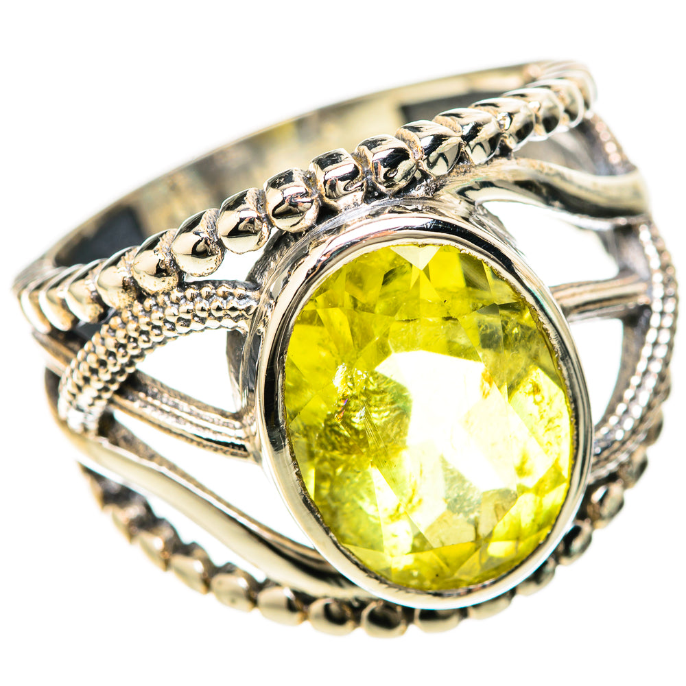 Lemon Quartz Rings handcrafted by Anasilvercos - RING128501 - Photo 2