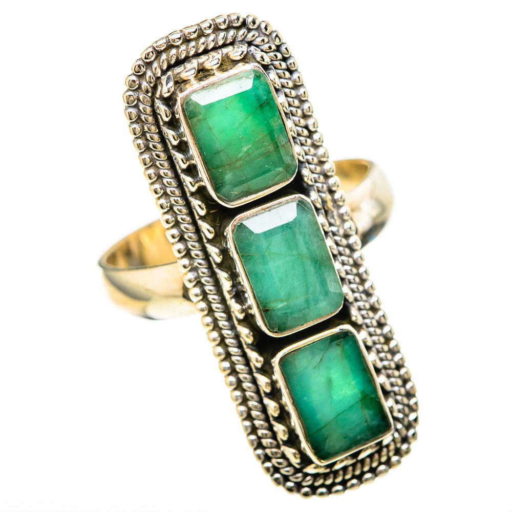 Zambian Emerald Rings handcrafted by Anasilvercos - RING128510 - Photo 2