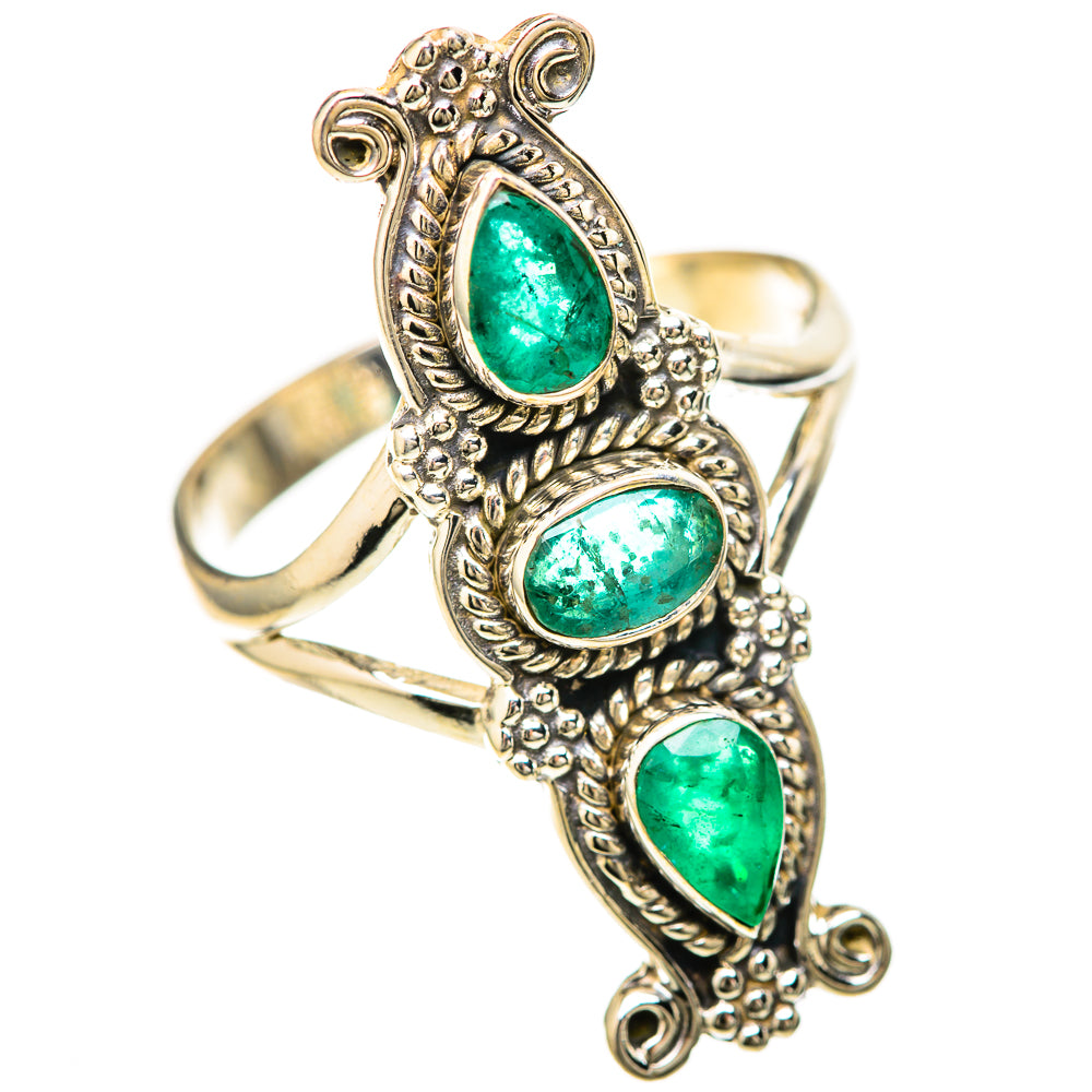 Zambian Emerald Rings handcrafted by Anasilvercos - RING128511 - Photo 2