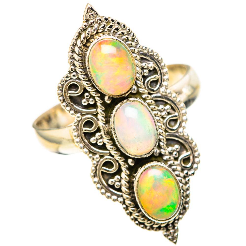Ethiopian Opal Rings handcrafted by Anasilvercos - RING128525 - Photo 2