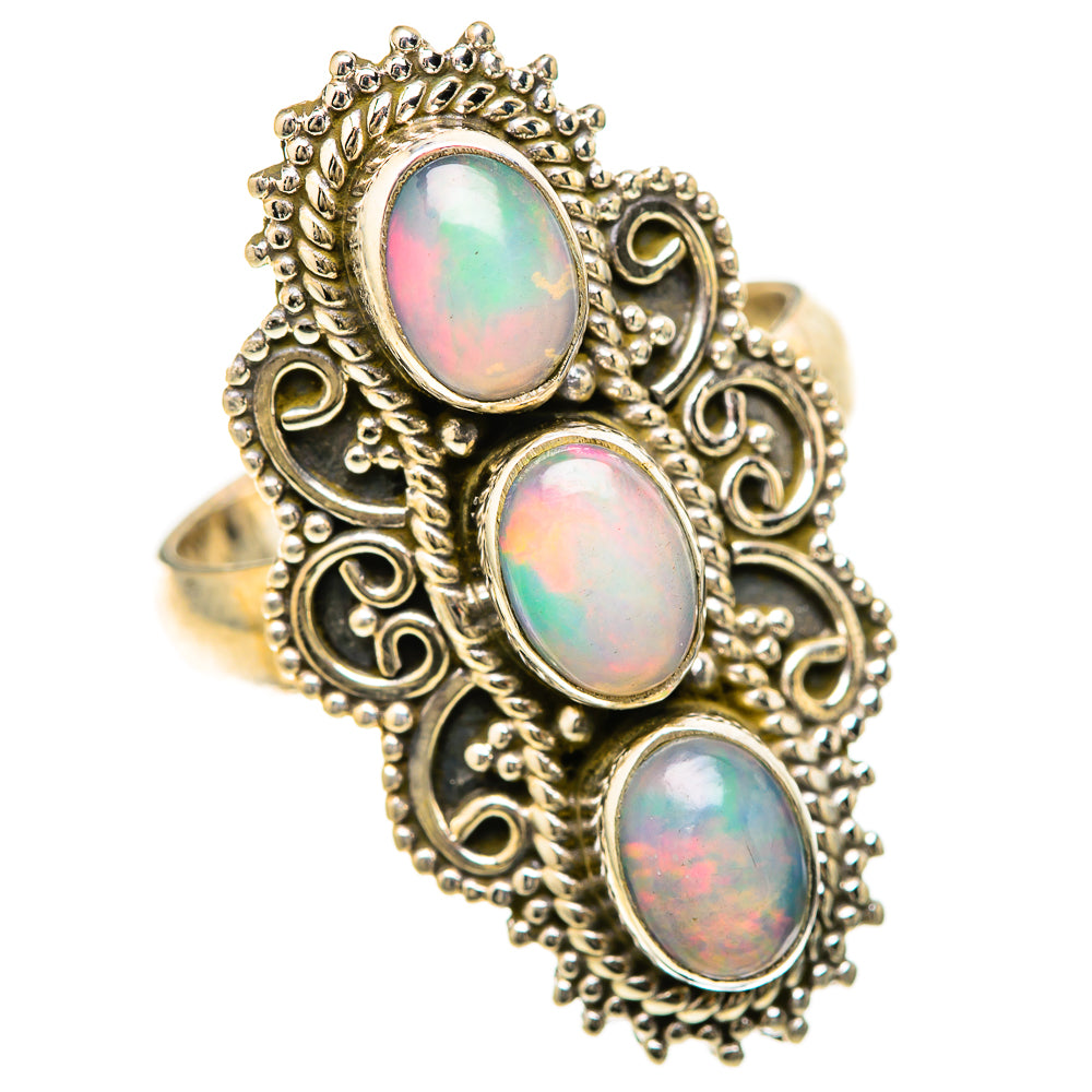 Ethiopian Opal Rings handcrafted by Anasilvercos - RING128545 - Photo 2