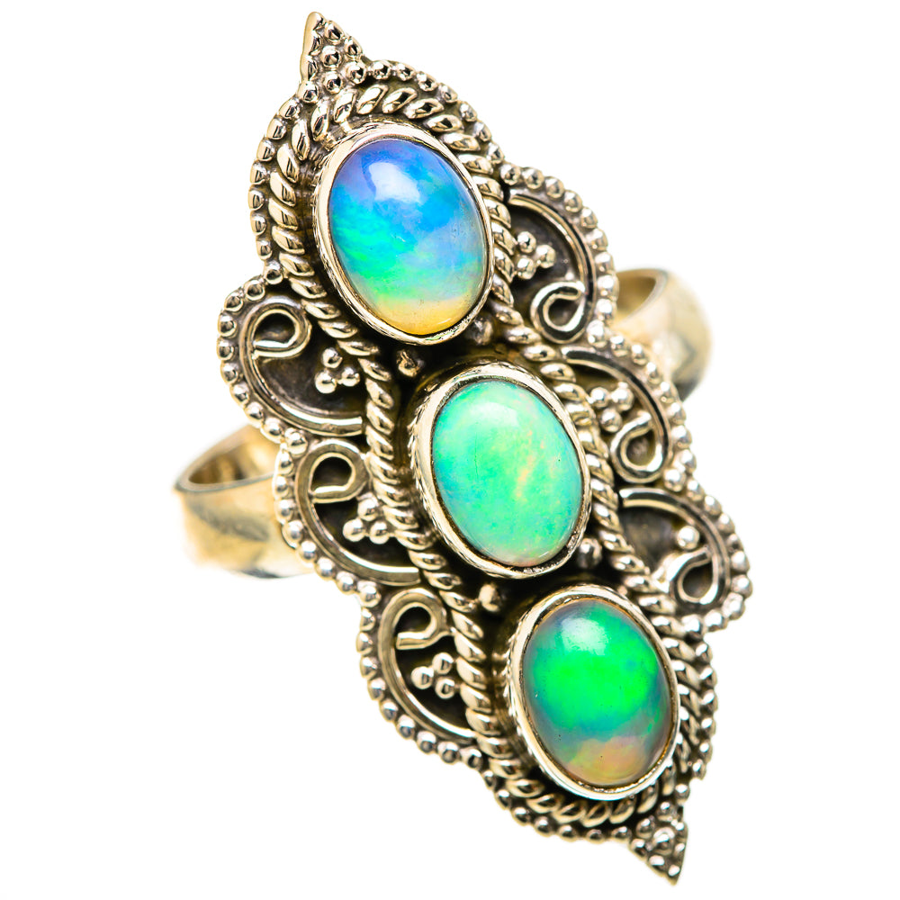 Ethiopian Opal Rings handcrafted by Anasilvercos - RING128546 - Photo 2