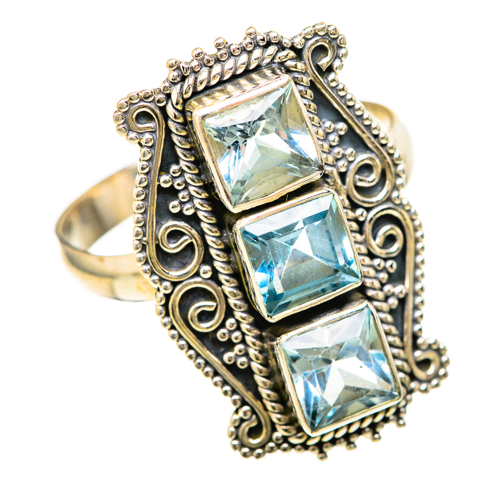 Blue Topaz Rings handcrafted by Anasilvercos - RING128553 - Photo 2