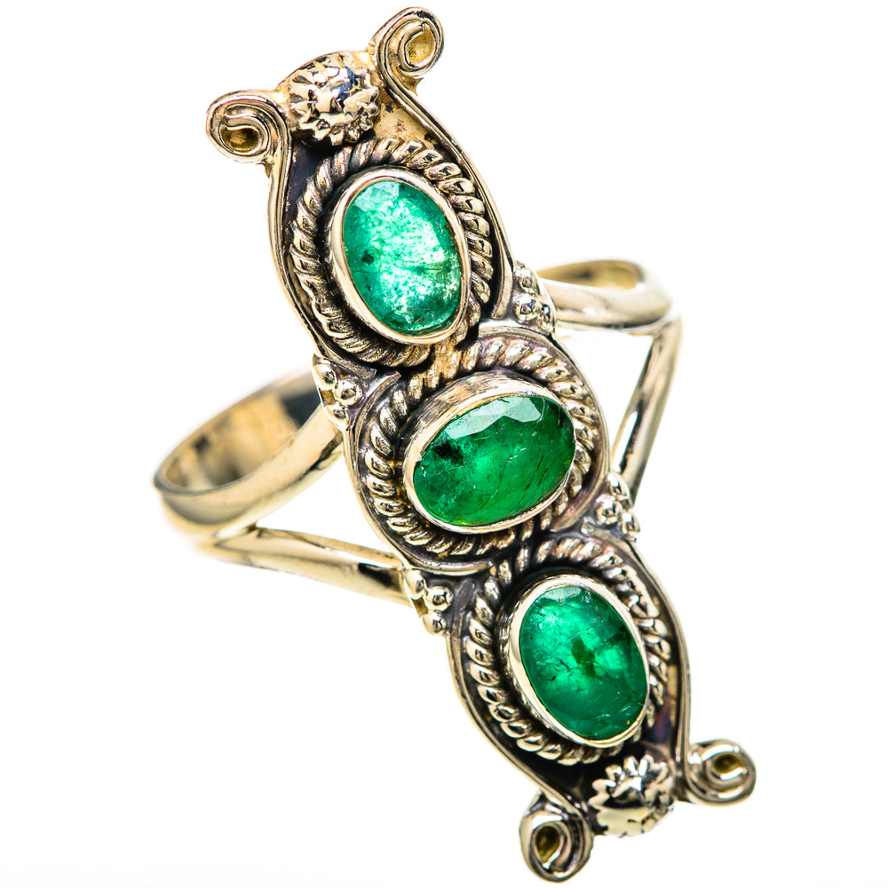Zambian Emerald Rings handcrafted by Anasilvercos - RING128557 - Photo 2