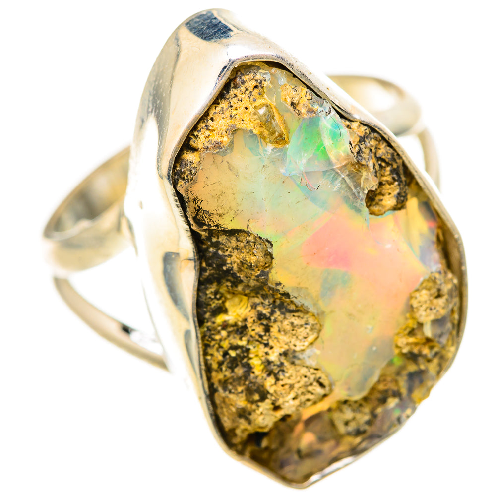 Ethiopian Opal Rings handcrafted by Anasilvercos - RING128565 - Photo 2