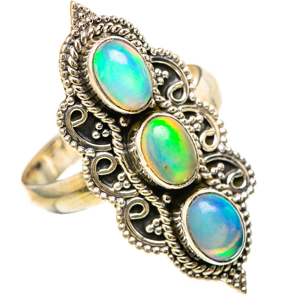 Ethiopian Opal Rings handcrafted by Anasilvercos - RING128568 - Photo 2