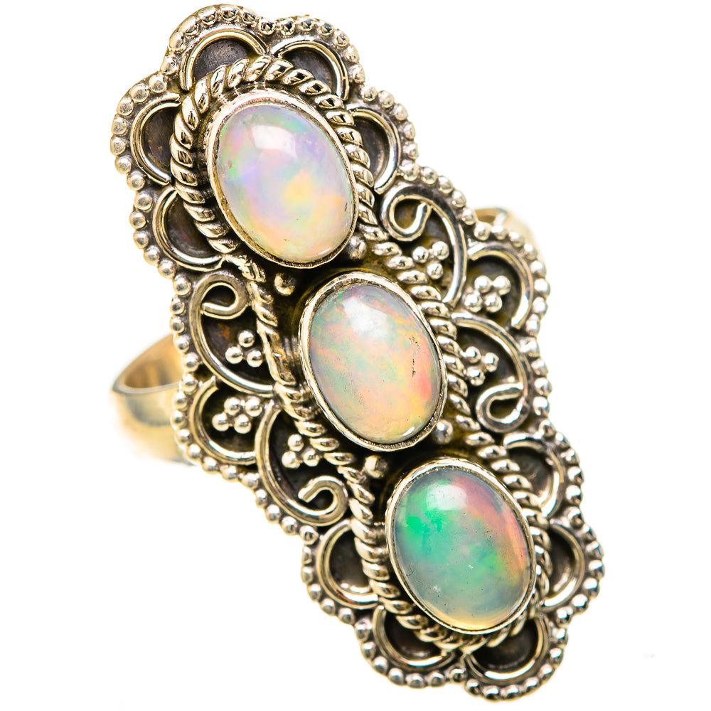 Ethiopian Opal Rings handcrafted by Anasilvercos - RING128569 - Photo 2