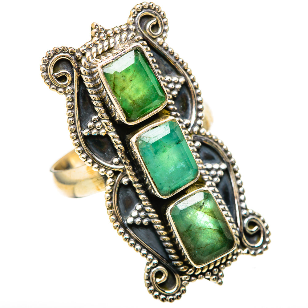 Zambian Emerald Rings handcrafted by Anasilvercos - RING128576 - Photo 2