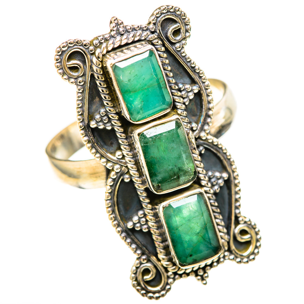 Zambian Emerald Rings handcrafted by Anasilvercos - RING128592 - Photo 2