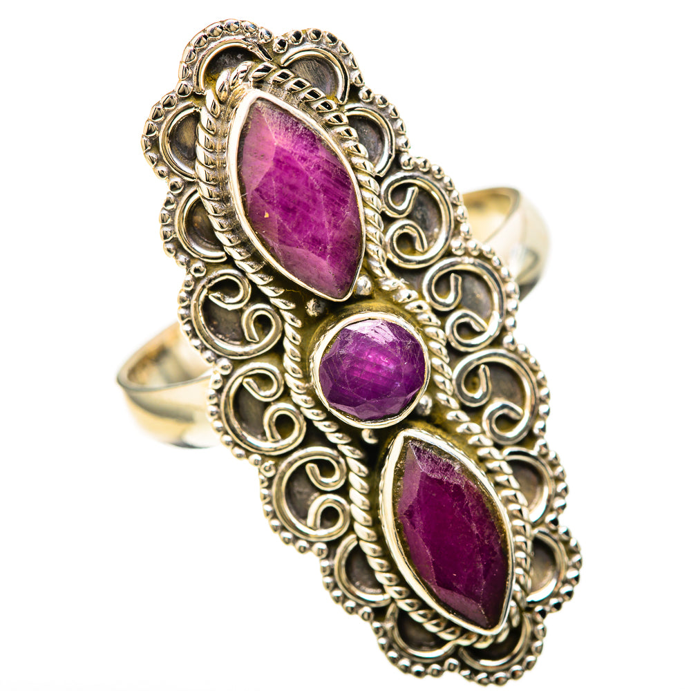 Red Sillimanite Rings handcrafted by Anasilvercos - RING128599 - Photo 2