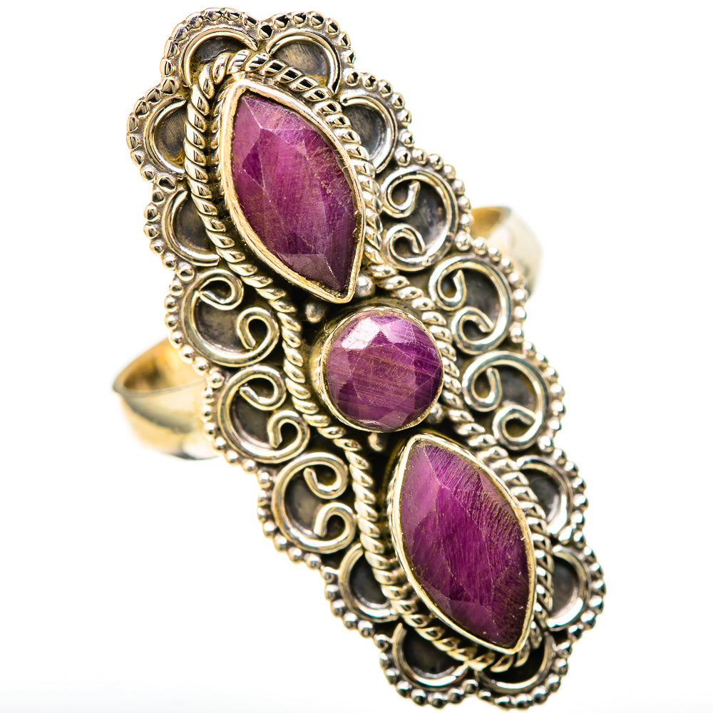 Red Sillimanite Rings handcrafted by Anasilvercos - RING128615 - Photo 2