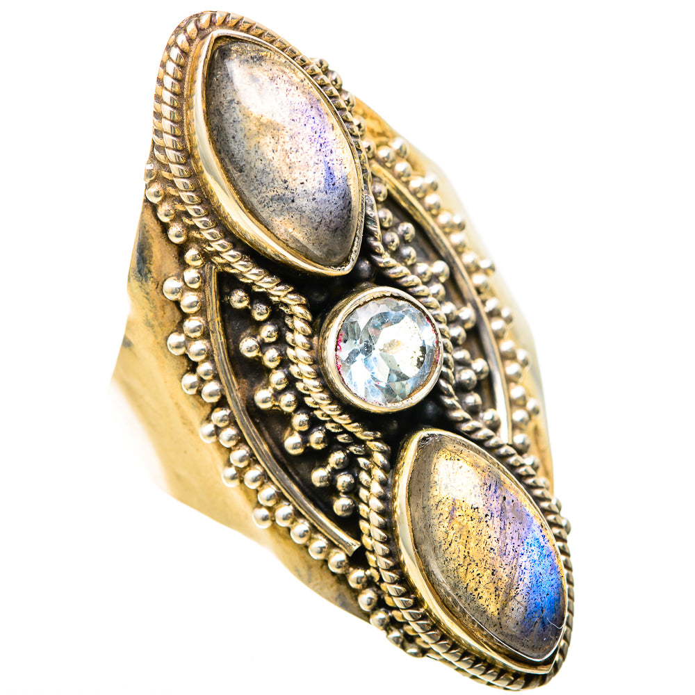 Labradorite Rings handcrafted by Anasilvercos - RING128624 - Photo 2