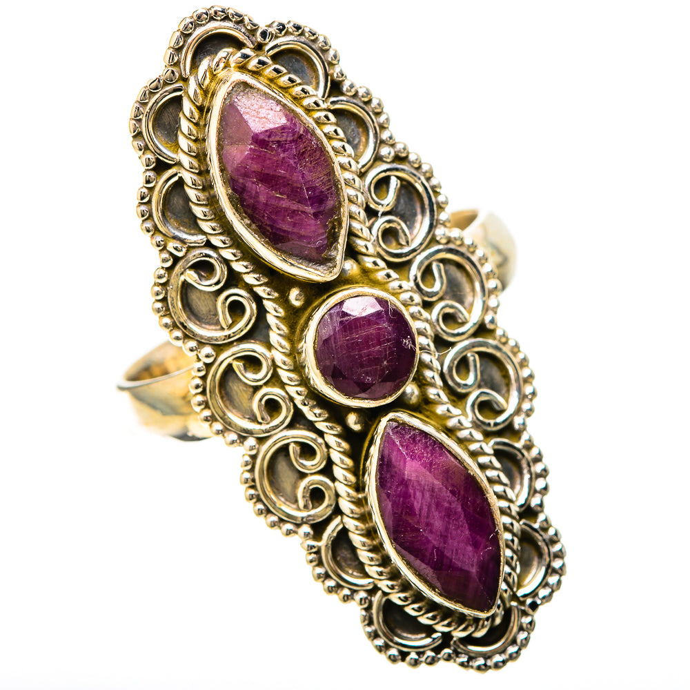 Red Sillimanite Rings handcrafted by Anasilvercos - RING128645 - Photo 2