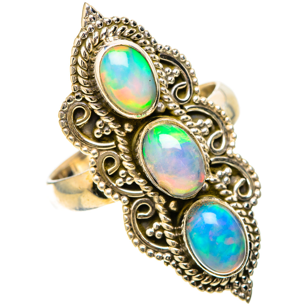 Ethiopian Opal Rings handcrafted by Anasilvercos - RING128662 - Photo 2