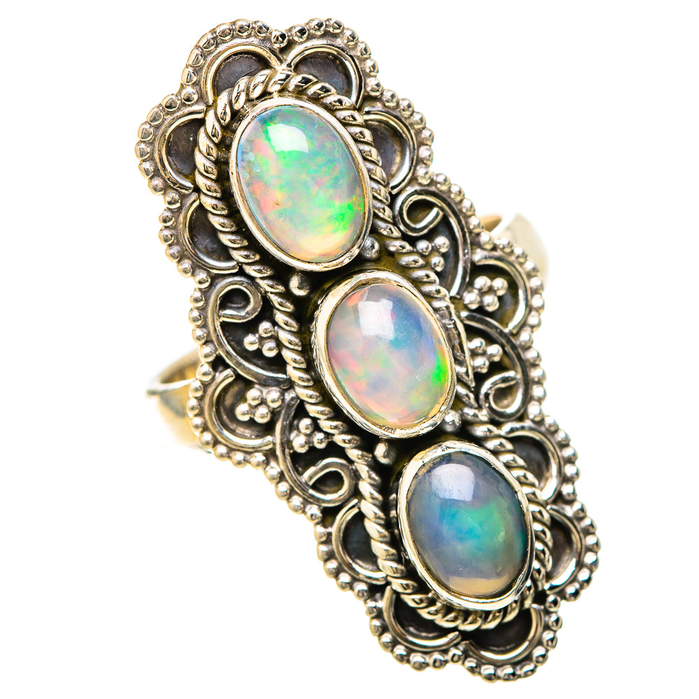 Ethiopian Opal Rings handcrafted by Anasilvercos - RING128663 - Photo 2