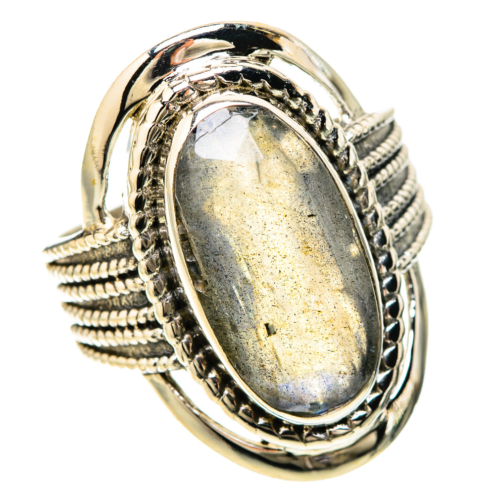 Labradorite Rings handcrafted by Anasilvercos - RING128666 - Photo 2