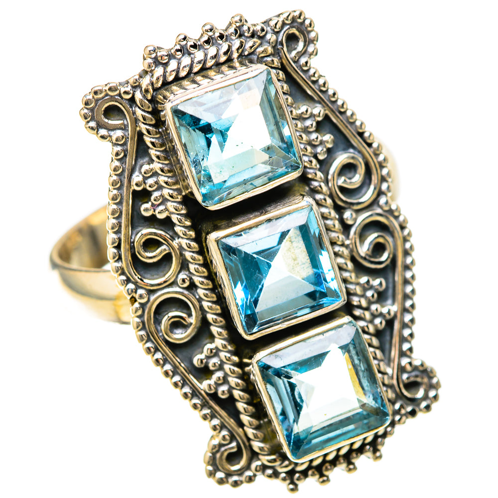 Blue Topaz Rings handcrafted by Anasilvercos - RING128669 - Photo 2