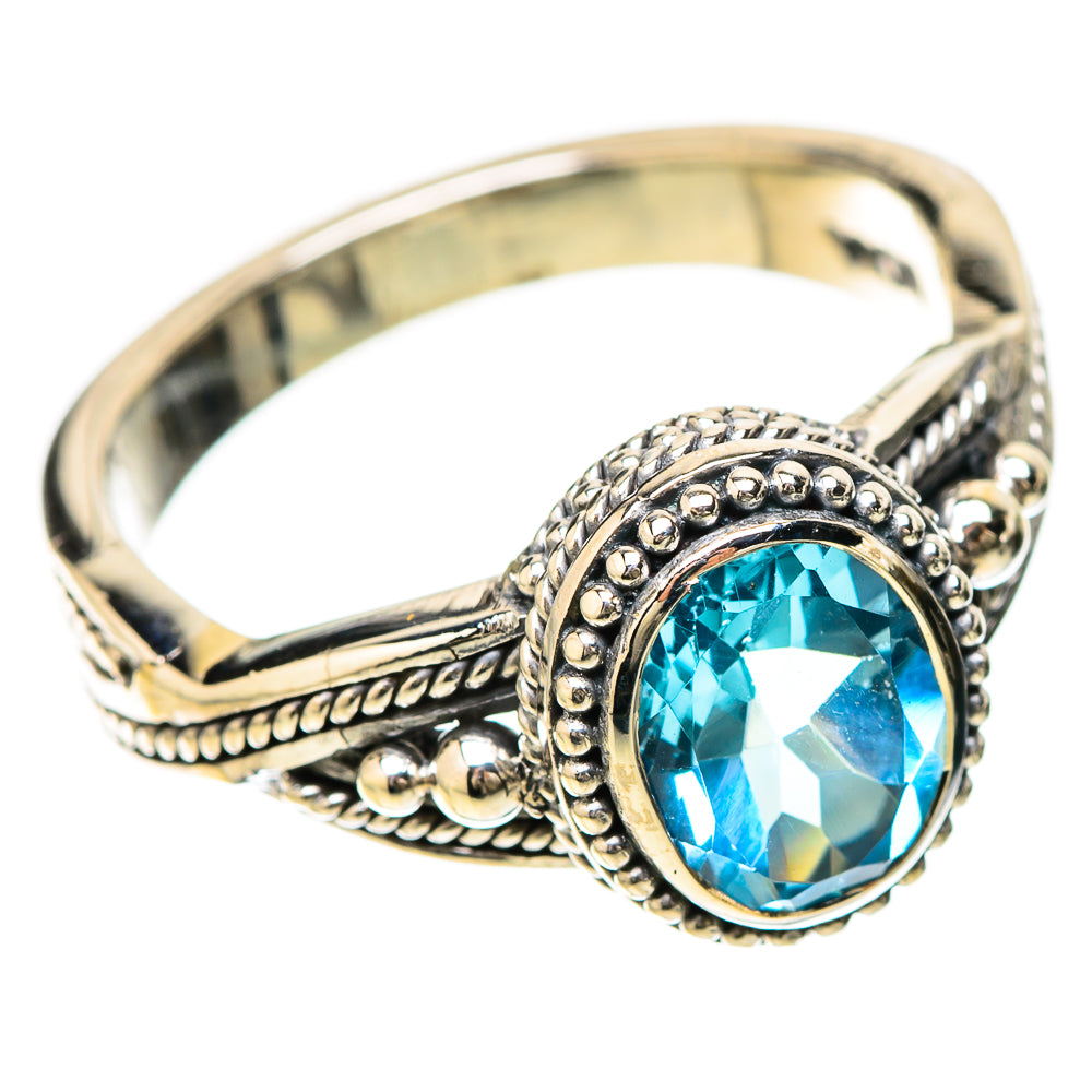 Blue Topaz Rings handcrafted by Anasilvercos - RING128671 - Photo 2