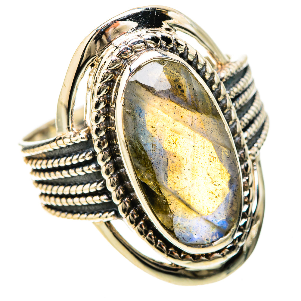 Labradorite Rings handcrafted by Anasilvercos - RING128685 - Photo 2