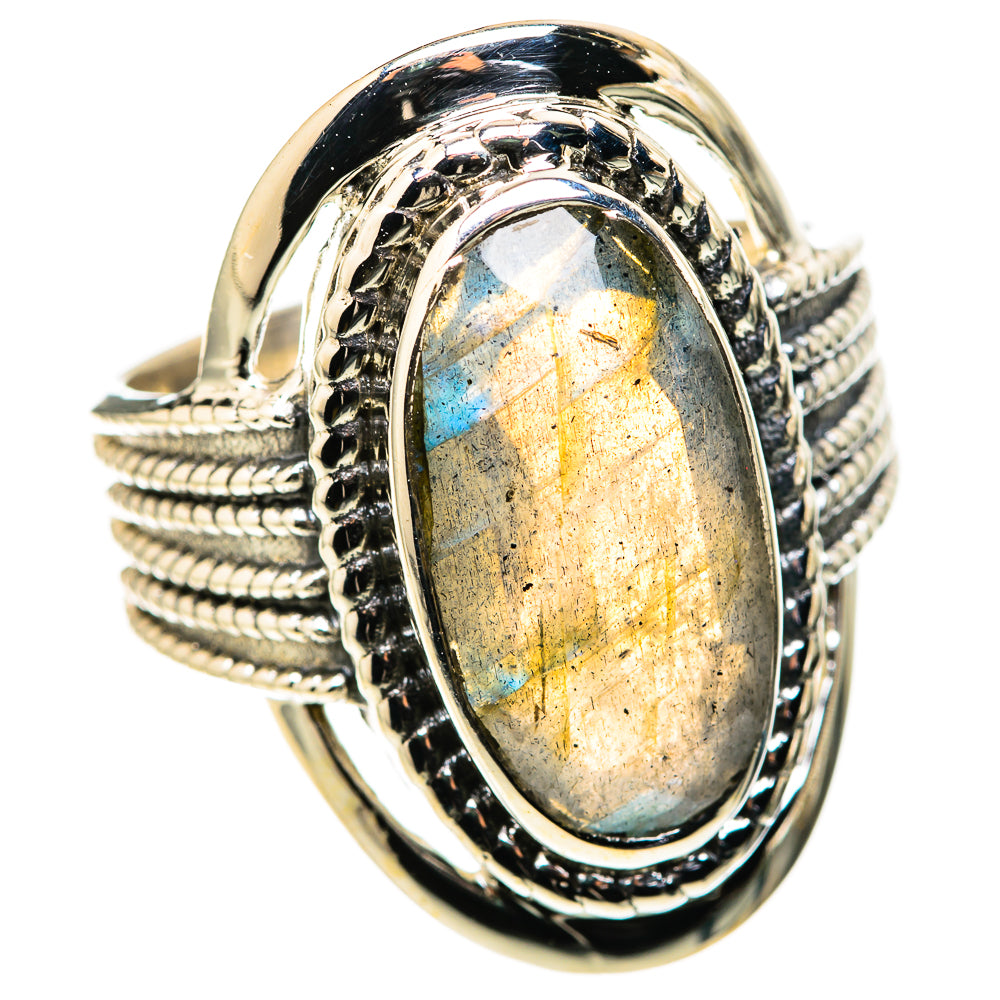 Labradorite Rings handcrafted by Anasilvercos - RING128688 - Photo 2