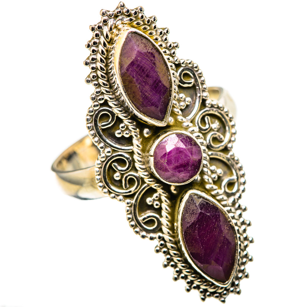 Red Sillimanite Rings handcrafted by Anasilvercos - RING128697 - Photo 2