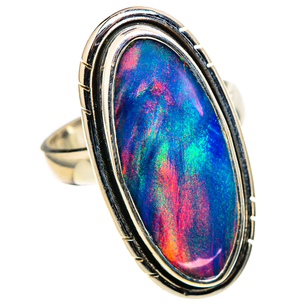 Aura Opal Rings handcrafted by Anasilvercos - RING128704 - Photo 2
