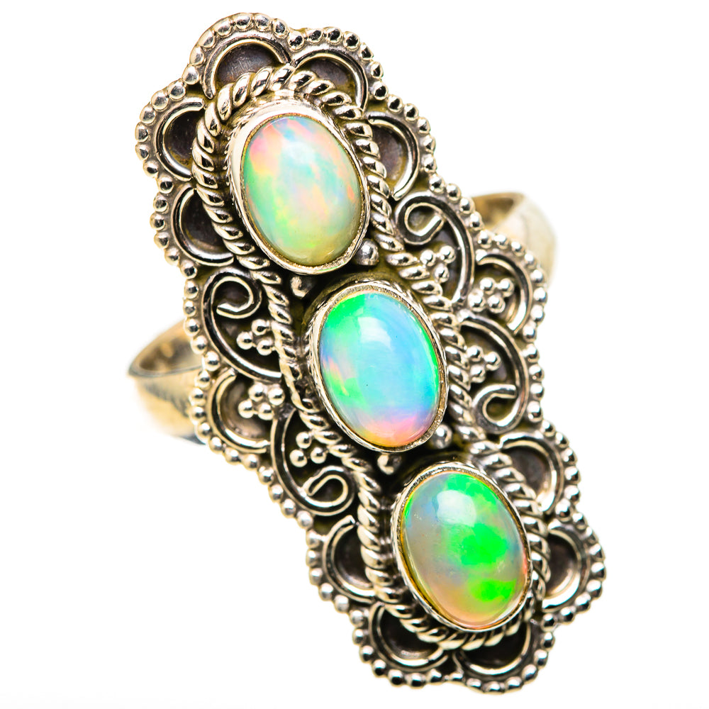 Ethiopian Opal Rings handcrafted by Anasilvercos - RING128707 - Photo 2