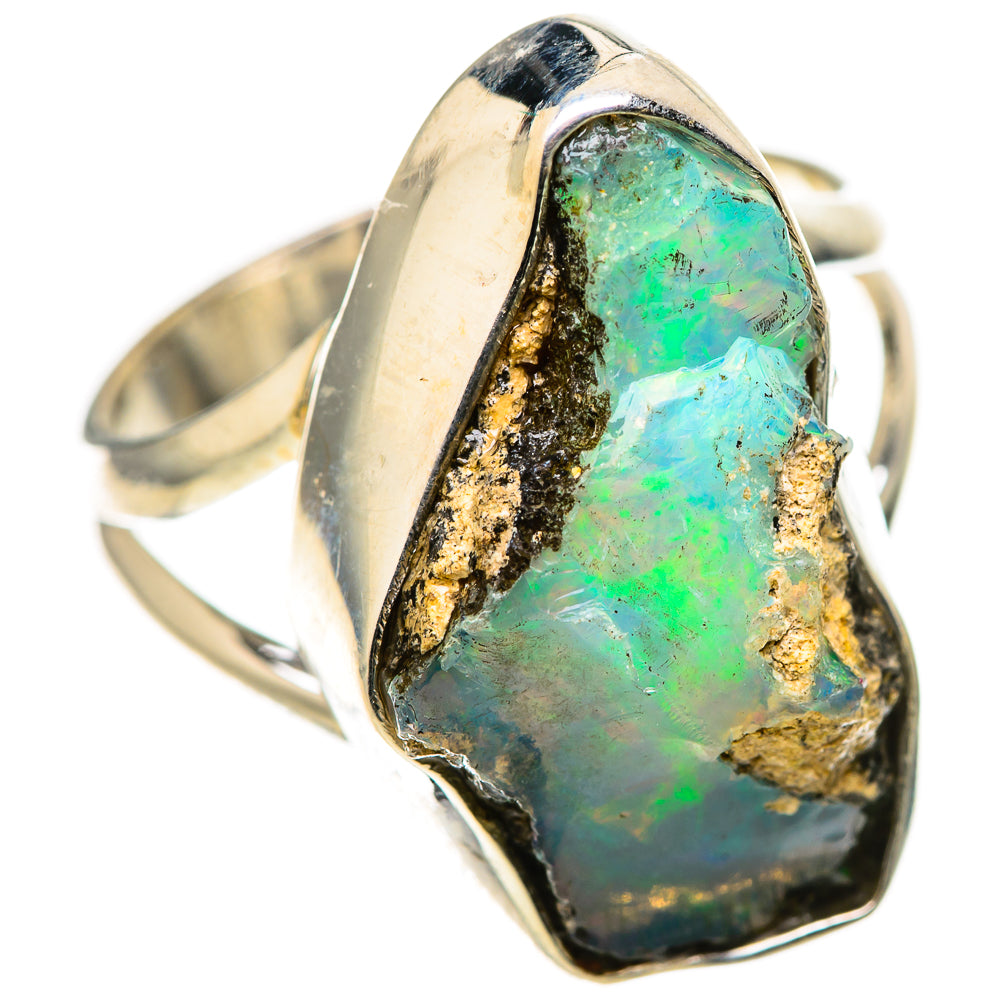 Ethiopian Opal Rings handcrafted by Anasilvercos - RING128709 - Photo 2
