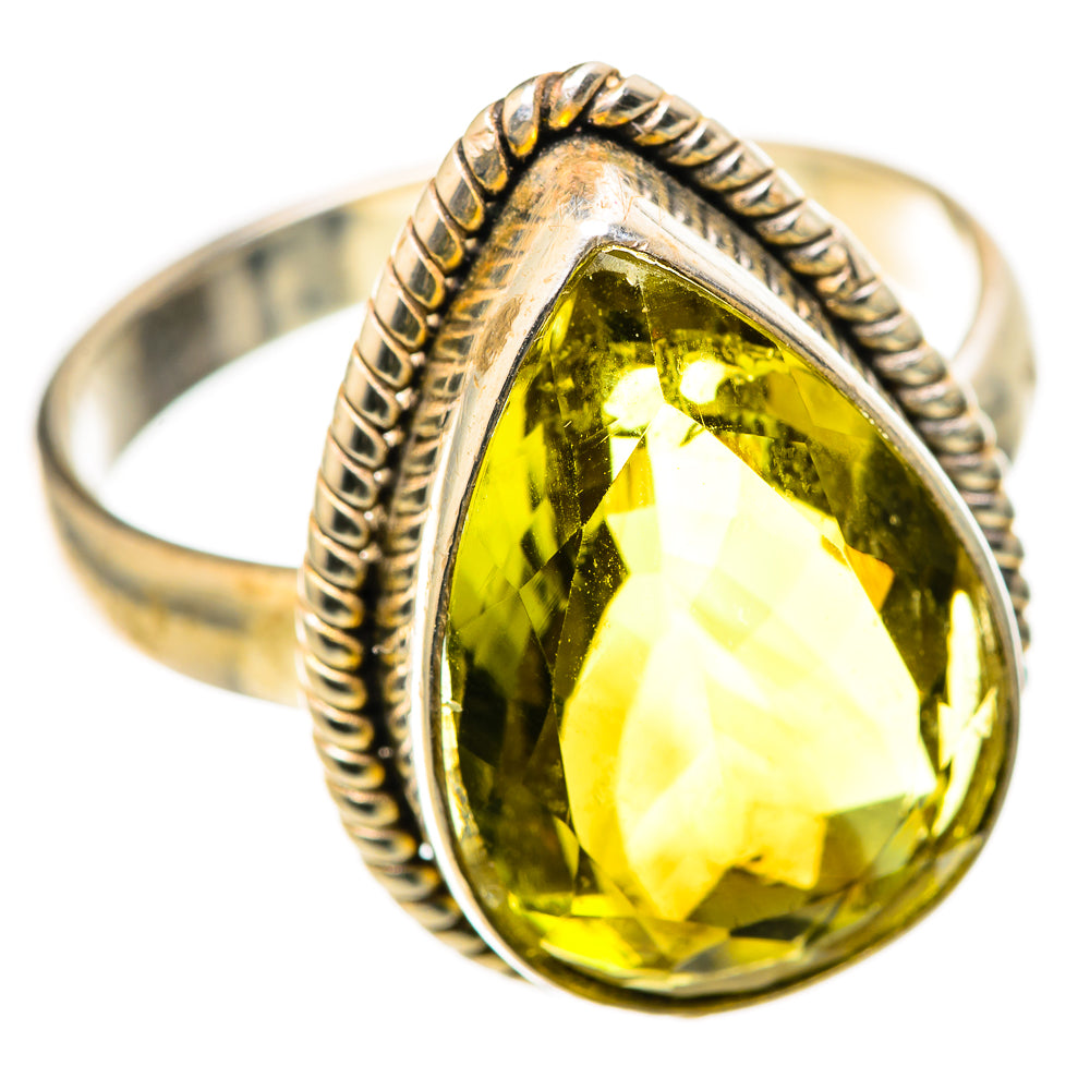 Olive Quartz Rings handcrafted by Anasilvercos - RING128710 - Photo 2