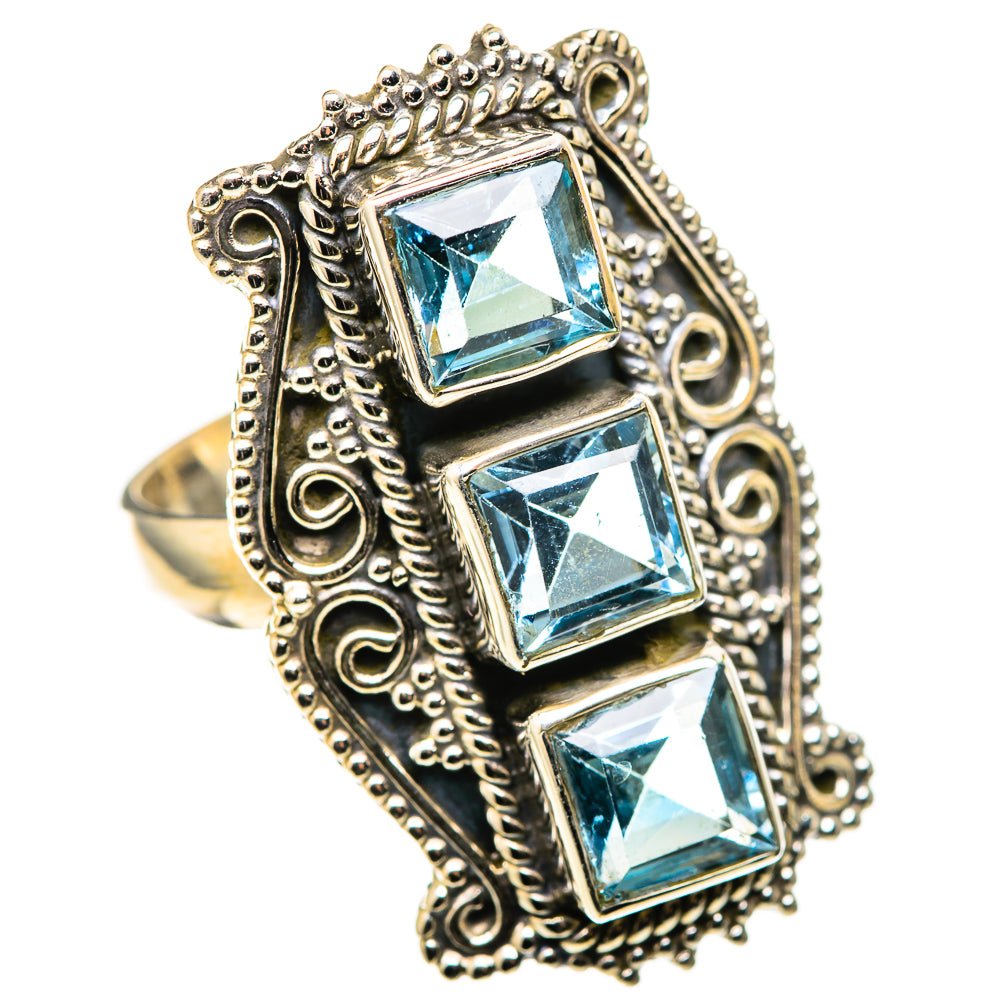 Blue Topaz Rings handcrafted by Anasilvercos - RING128713 - Photo 2