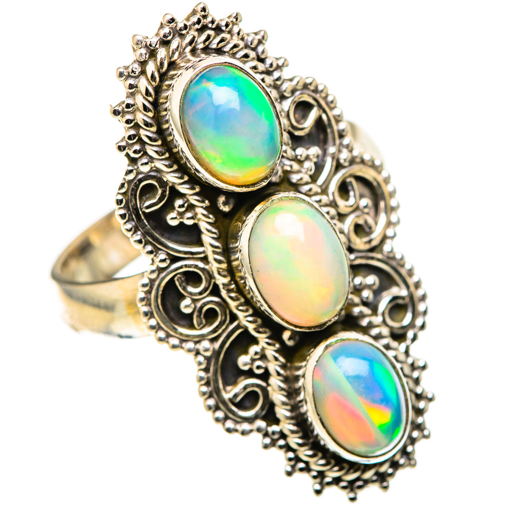 Ethiopian Opal Rings handcrafted by Anasilvercos - RING128729 - Photo 2