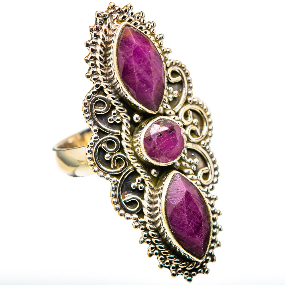 Red Sillimanite Rings handcrafted by Anasilvercos - RING128743 - Photo 2