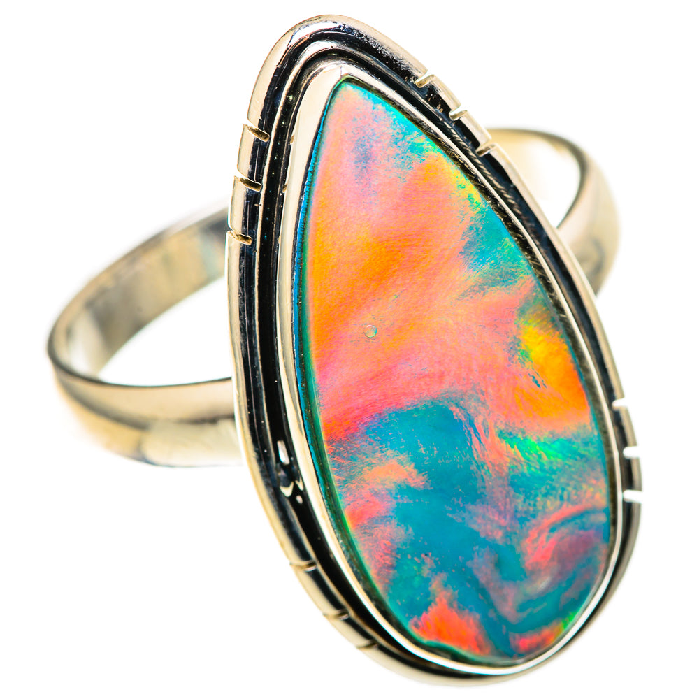 Aura Opal Rings handcrafted by Anasilvercos - RING128748 - Photo 2
