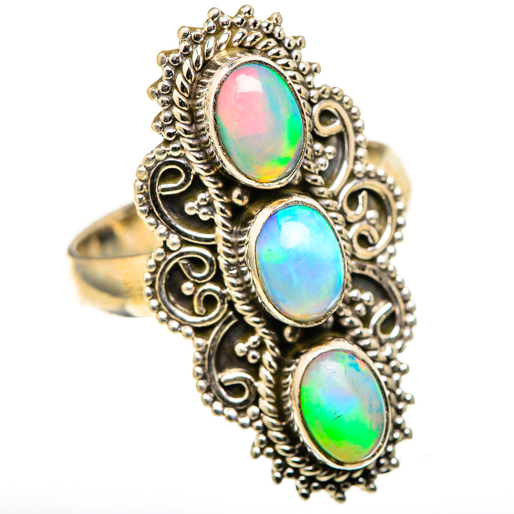 Ethiopian Opal Rings handcrafted by Anasilvercos - RING128751 - Photo 2