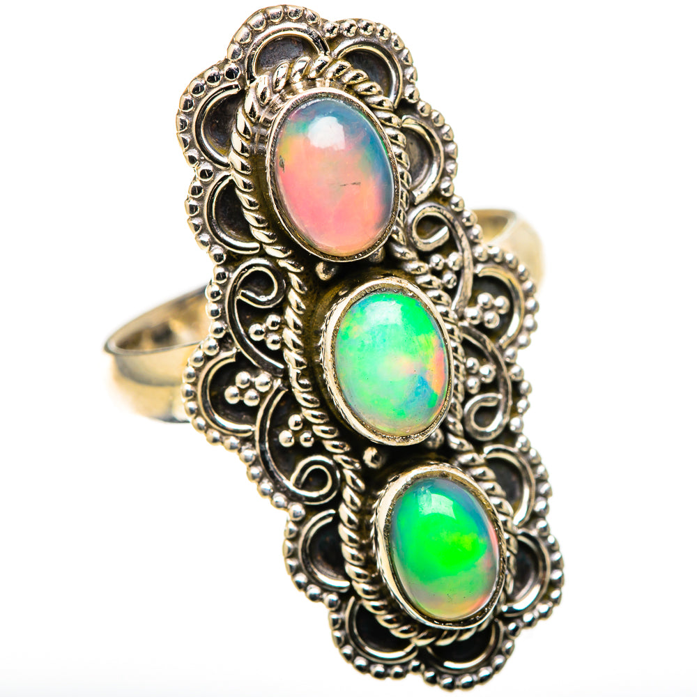 Ethiopian Opal Rings handcrafted by Anasilvercos - RING128752 - Photo 2