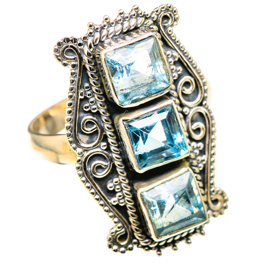 Blue Topaz Rings handcrafted by Anasilvercos - RING128760 - Photo 2