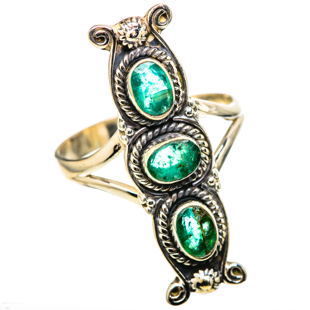 Zambian Emerald Rings handcrafted by Anasilvercos - RING128763 - Photo 2