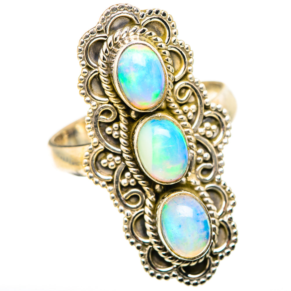 Ethiopian Opal Rings handcrafted by Anasilvercos - RING128777 - Photo 2