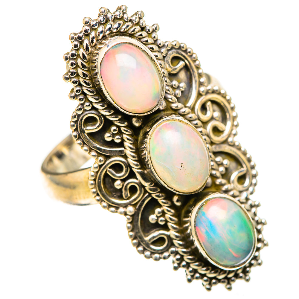 Ethiopian Opal Rings handcrafted by Anasilvercos - RING128778 - Photo 2