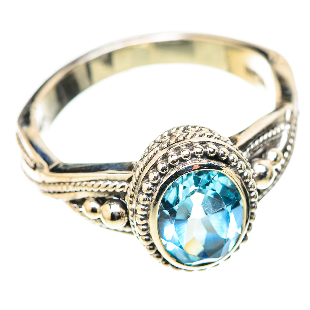 Blue Topaz Rings handcrafted by Anasilvercos - RING128785 - Photo 2