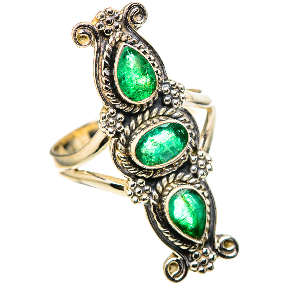 Zambian Emerald Rings handcrafted by Anasilvercos - RING128789 - Photo 2